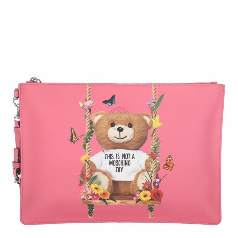 Sell Moschino Teddy Bear Wristlet Clutch Pink HuntStreet